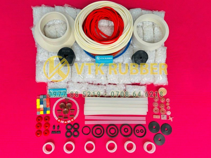 Sản xuất sản phẩm cao su, silicone kỹ thuật đa dạng mẫu mã