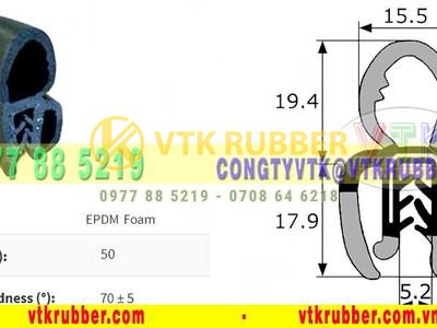 Ron cao su xốp bọc kẽm - 10025