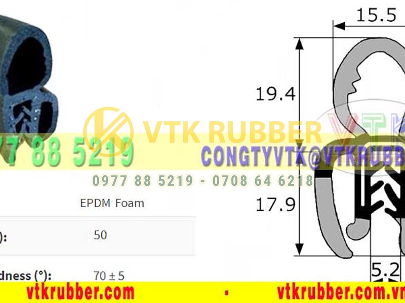 Ron cao su xốp bọc kẽm - 10025