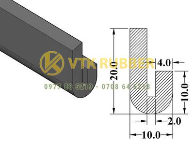 Xưởng sản xuất gioăng silicon chữ U chèn cửa kính Bình Phước