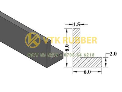 Gia công gioăng silicon màu xanh chữ L ở Vĩnh Long