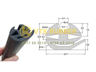 Gioăng cao su đen Nhật Bản kính chắn gió ô tô