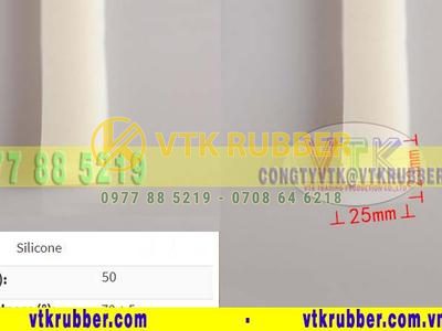 Ron silicone hình chữ nhật 23mm x 25mm