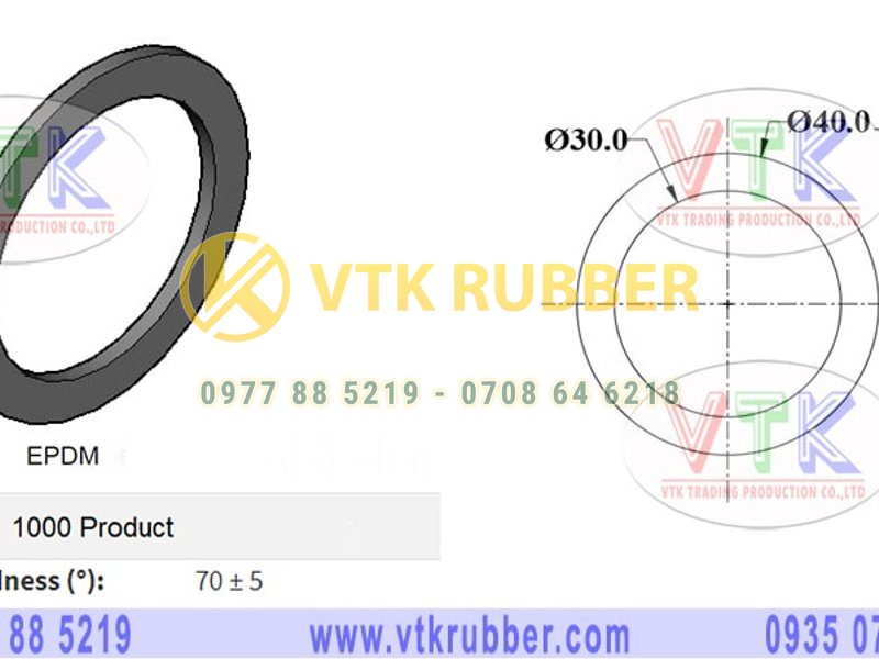 Xưởng cung cấp vòng đệm silicon, gioăng cao su chịu lực Thanh Hoá