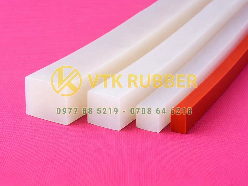 Ron silicon trắng đỏ hình vuông bền nhiệt, dễ lắp đặt
