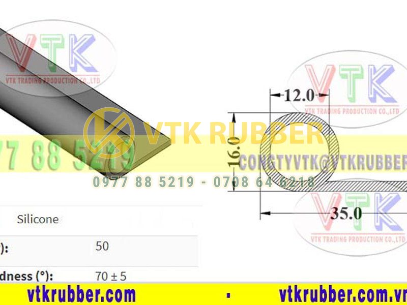 Nơi sản xuất gioăng silicon trắng, đỏ chữ P ở Trà Vinh