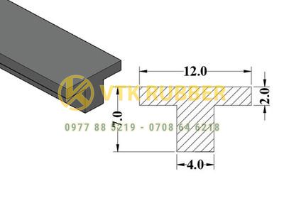 Cơ sở sản xuất gioăng silicon trắng chữ T ở Khánh Hoà