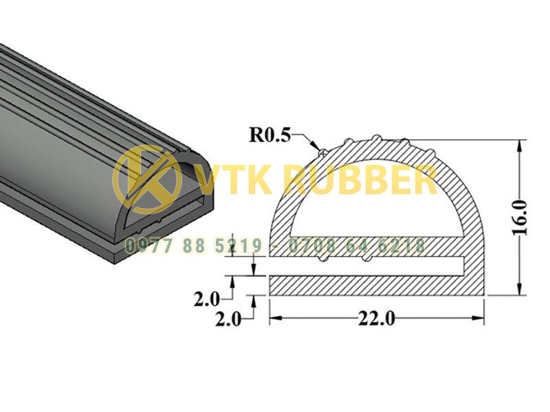Địa điểm gioăng silicon chữ E chịu nhiệt màu trắng ở Phú Thọ