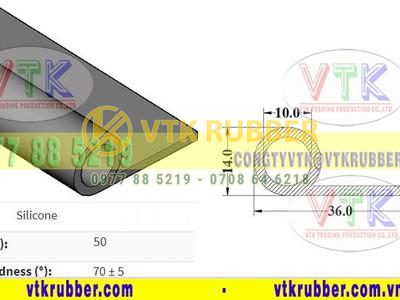 Xưởng cung cấp gioăng silicon chịu nhiệt chữ P Bình Dương