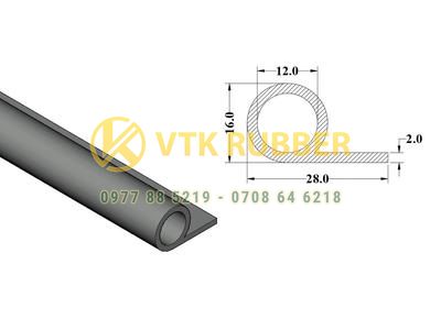 Ron ống cao su silicon đỏ chữ P rỗng ở tỉnh Lai Châu