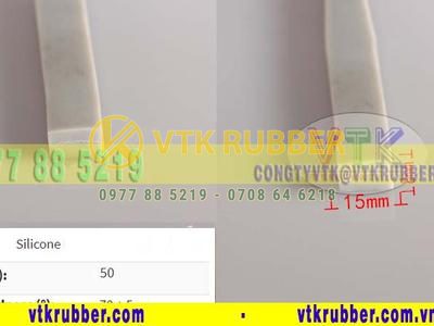 Ron silicone hình chữ nhật 8mm x 15mm