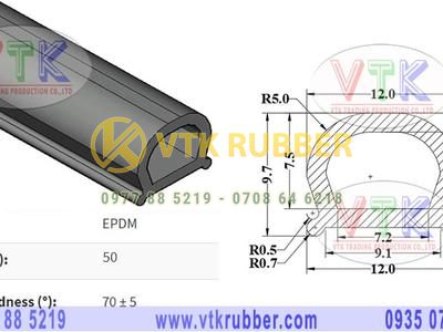 Ron cao su xốp chữ D ở Ninh Bình