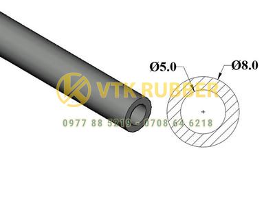 Cơ sở ống nhựa silicon trong suốt phi 5x8 ở Hải Phòng