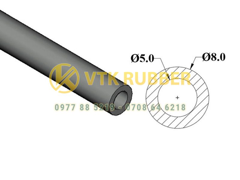Cơ sở ống nhựa silicon trong suốt phi 5x8 ở Hải Phòng
