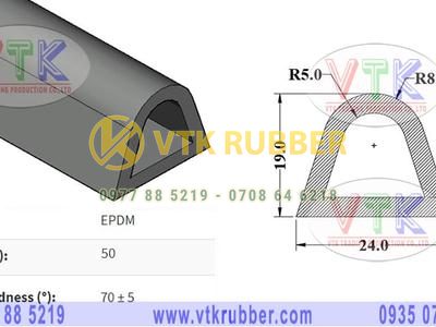 Nơi bán ron cao su EPDM chữ D ở Điện Biên