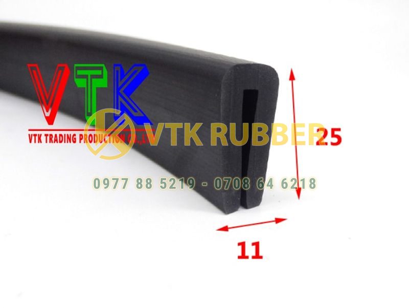 Ron cao chịu dầu, chịu lực chữ U 11x25 khe 2-5mm