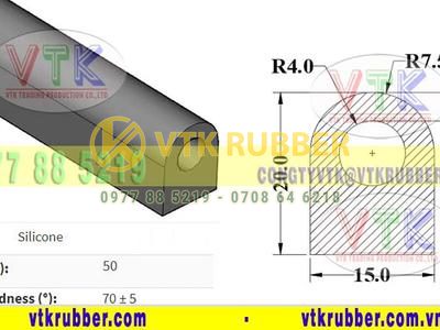 Địa điểm ron silicon màu trắng chữ D ở Bình Thuận