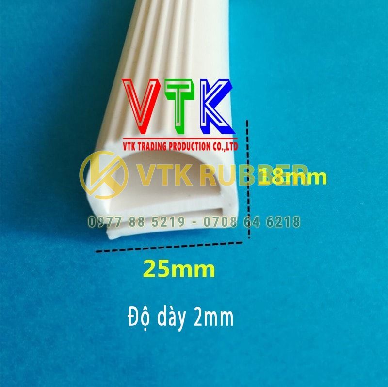 Ron silicon chữ E 25x18x2
