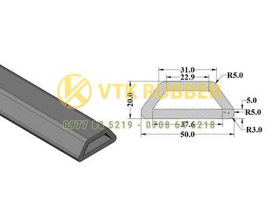 Gioăng silicon cao su chịu nhiệt chữ nhật ở Cà Mau