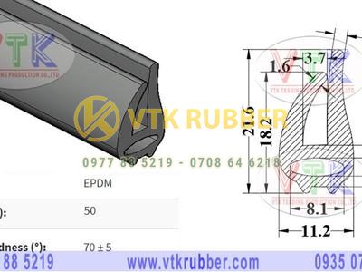 Nhà phân phối ron cao su chữ U ở tỉnh Hòa Bình
