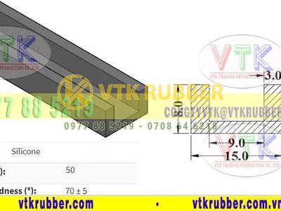 Gia công gioăng silicon chèn chữ U Bà Rịa-Vũng Tàu