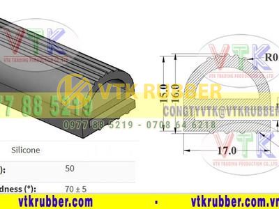 Nơi sản xuất gioăng silicon màu trắng, đỏ chữ E ở Vĩnh Long