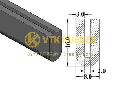Xưởng sản xuất gioăng silicon chữ U màu trắng tại Vĩnh Long – Giao hàng toàn quốc