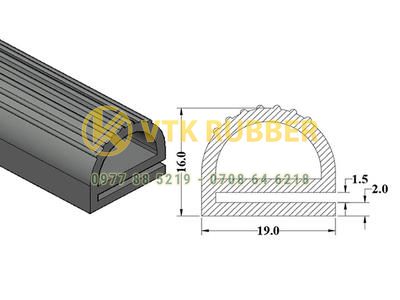 Địa chỉ bán gioăng silicon cao su đỏ chịu nhiệt chữ E ở Hải Phòng