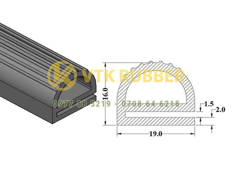 Địa chỉ bán gioăng silicon cao su đỏ chịu nhiệt chữ E ở Hải Phòng