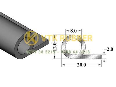 Xưởng cung cấp gioăng silicon đỏ chữ P ở An Giang
