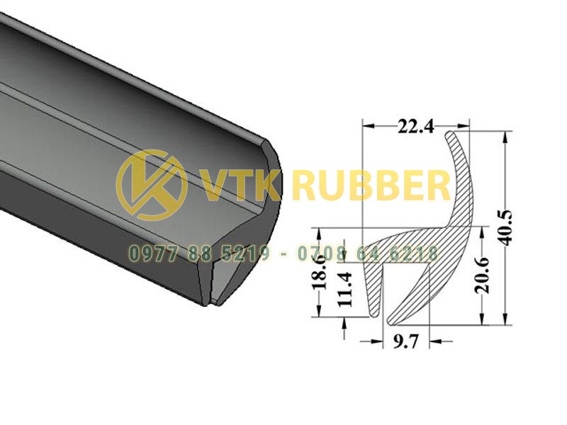 Địa chỉ sản xuất ron cao su chữ H ở Thanh Hoá