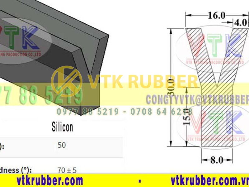 Cơ sở cung cấp gioăng silicon chịu nhiệt chữ Y Hà Tĩnh