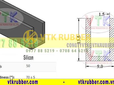 Công ty bán gioăng silicon chữ U ở Điện Biên