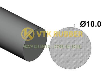 Ron cao su xốp tròn kín khít cửa tại Cần Thơ