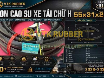 Ron cao su EPDM xe tải 55x31x20 tại Cà Mau giá tốt