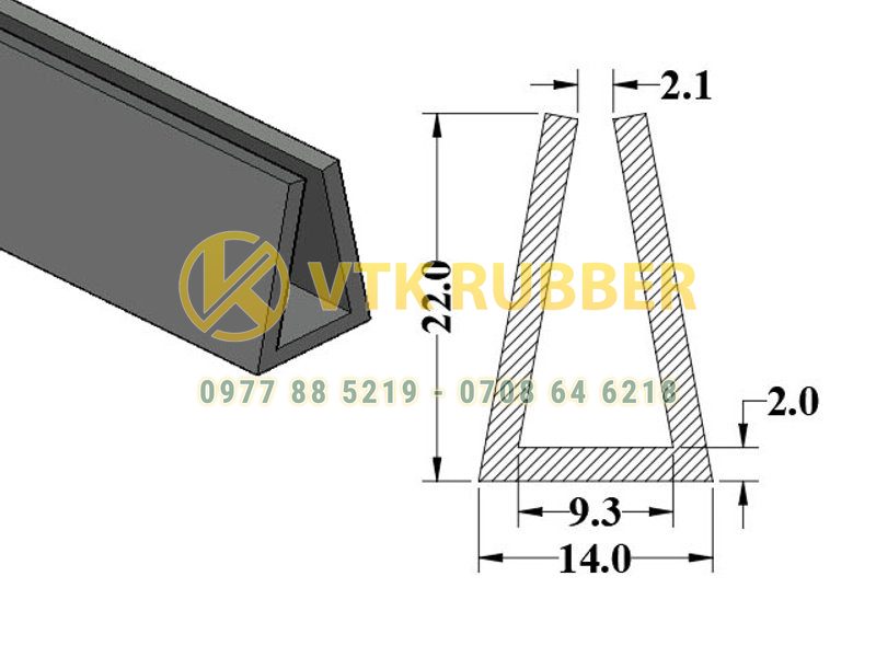 Công ty sản xuất gioăng silicon đỏ chữ U ở Bình Định