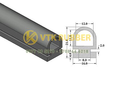 Báo giá gioăng silicon đặc màu đỏ chữ D ở Phú Thọ