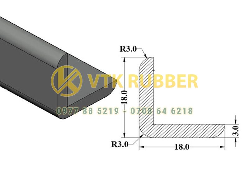Hỏi giá ron cao su chữ L ở tỉnh Thái Nguyên