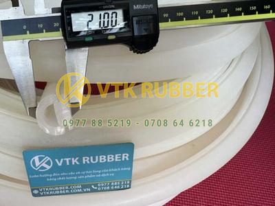 Ron silicon trắng chữ D 26.5x21x3.5 chống lão hóa, bền bỉ