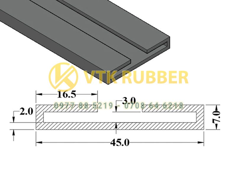 Cung cấp gioăng cao su chữ U dán mép cửa xe tại Hà Nội – Bền, chống thấm tốt