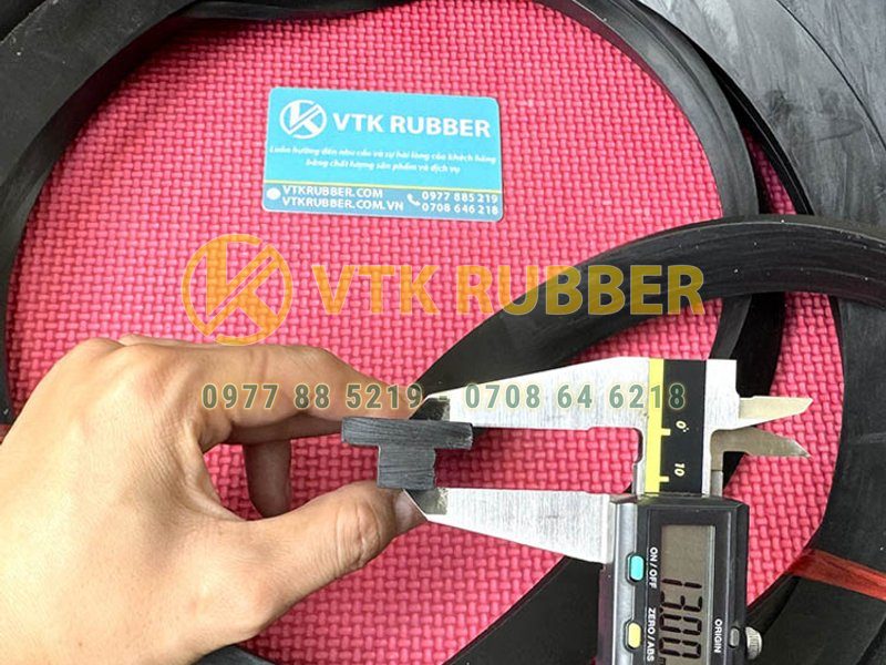 Ron cao su chữ T 25x13x5 – Đệm cao su chịu lực, chống rung