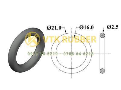 Oring cao su chịu dầu (NBR), chịu nhiệt, chống nước