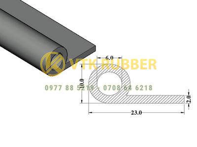 Xưởng cung cấp gioăng silicon chịu nhiệt chữ P Hà Giang