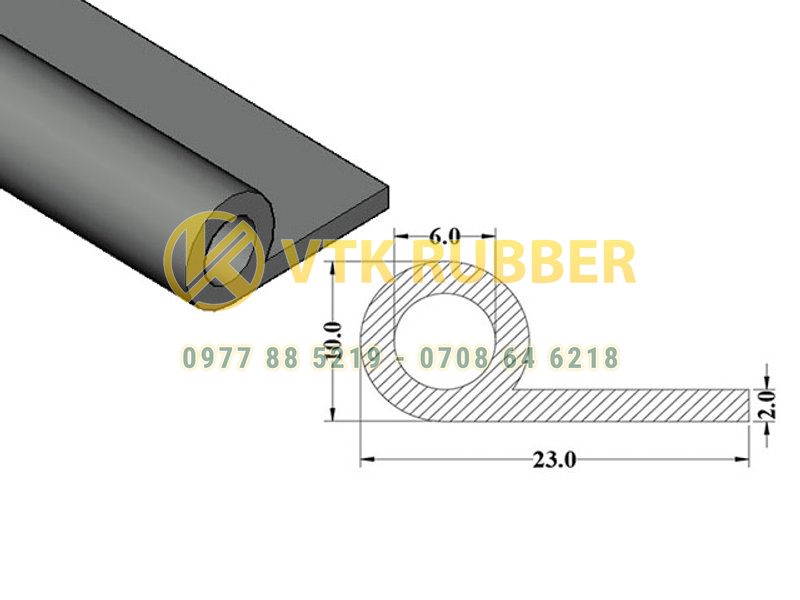 Xưởng cung cấp gioăng silicon chịu nhiệt chữ P Hà Giang