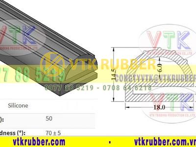 Công ty sản xuất gioăng silicon chịu nhiệt chữ E Bình Dương