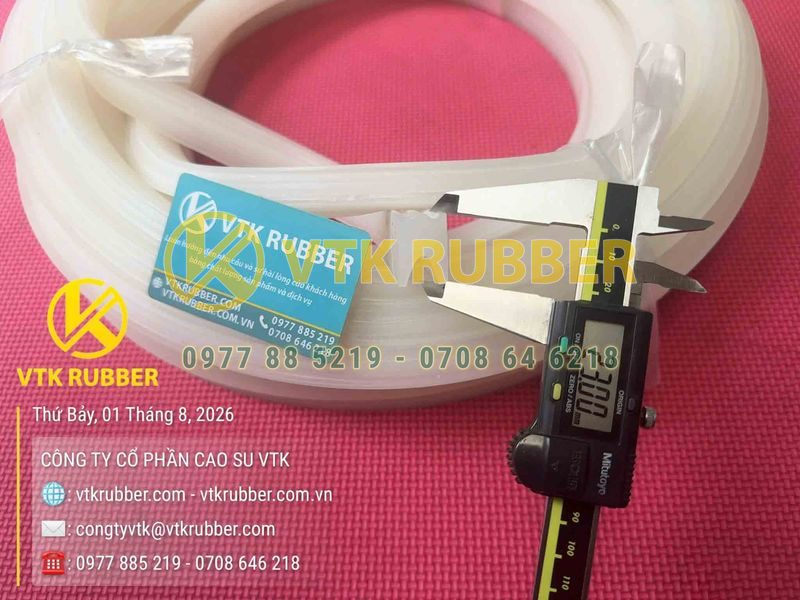 Ron silicon trắng chữ U 16x23x3 2