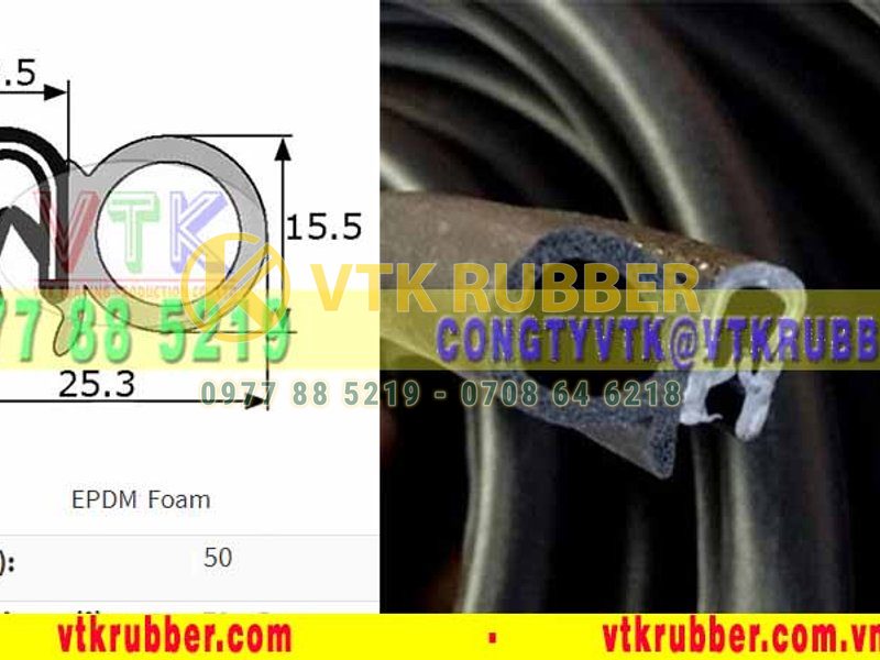 Ron cao su xốp bọc kẽm - 10037