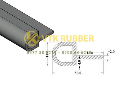 Nhà máy gioăng silicon chữ P màu trắng, đỏ ở Bắc Kạn