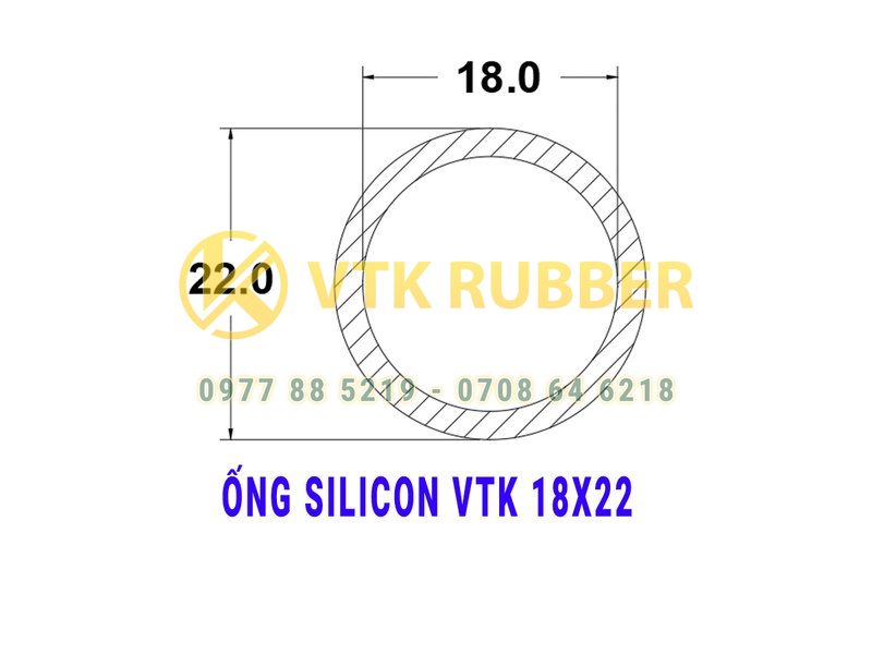 Ống silicon trong suốt 12x22
