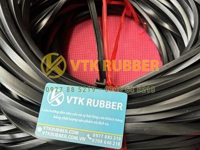 Ron cao su EPDM chữ U 11x6x1.5, khe 8mm – Chống rung, chịu nhiệt